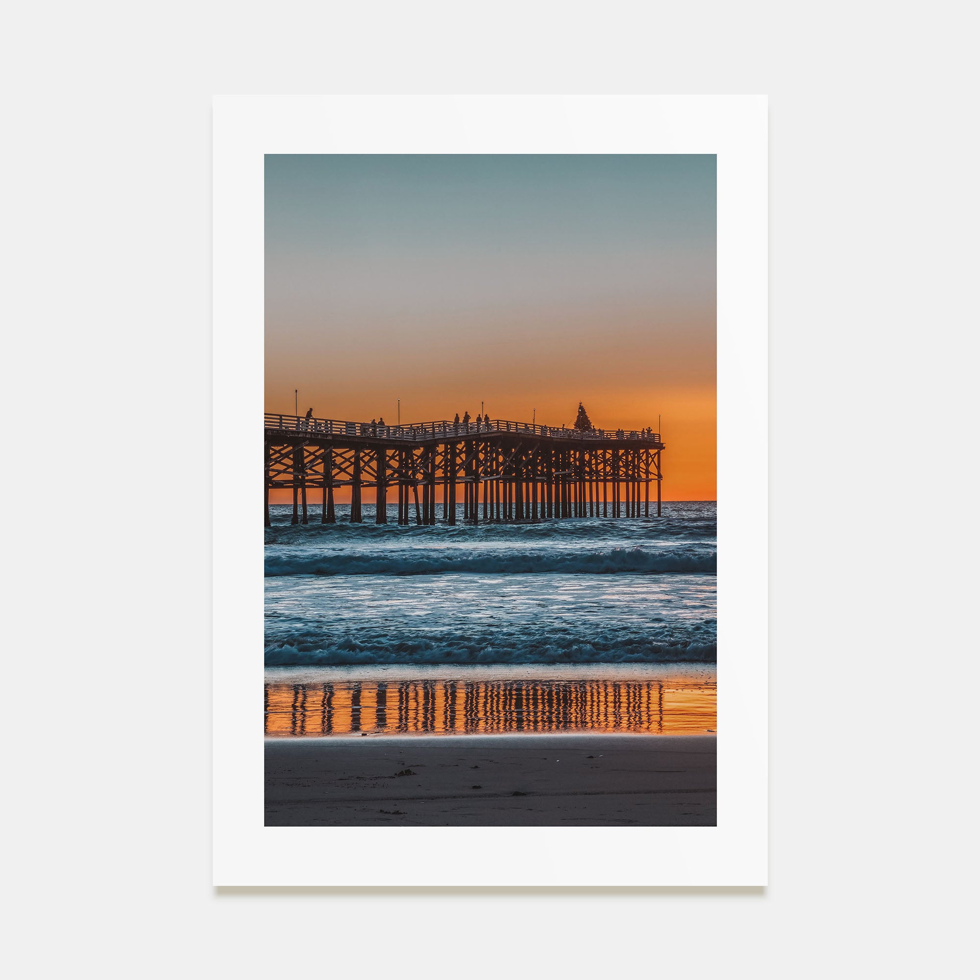 Mission Beach, San Diego Photo Color Poster