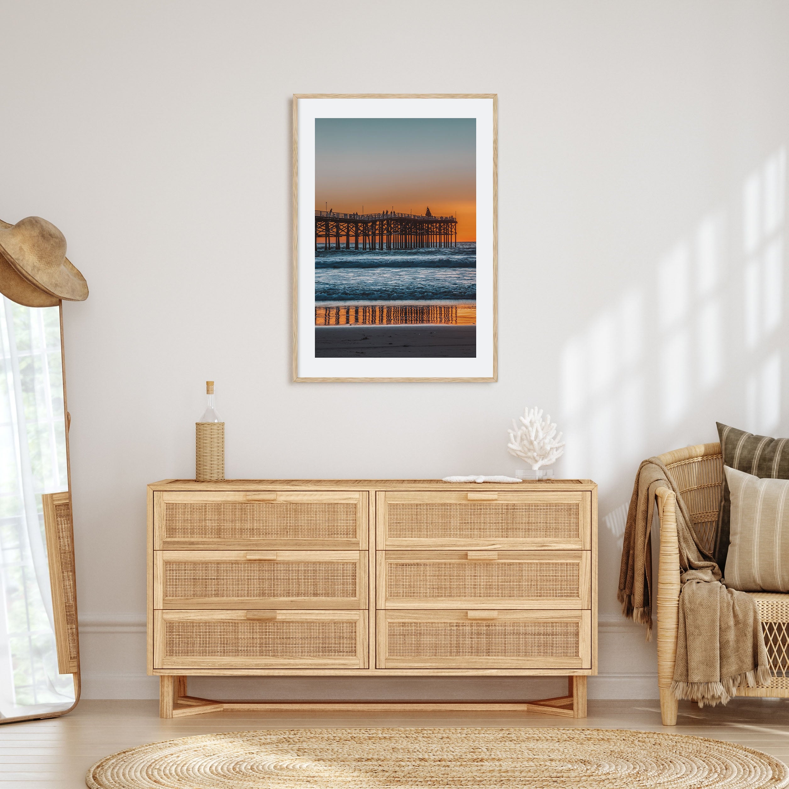 Mission Beach, San Diego Photo Color Poster