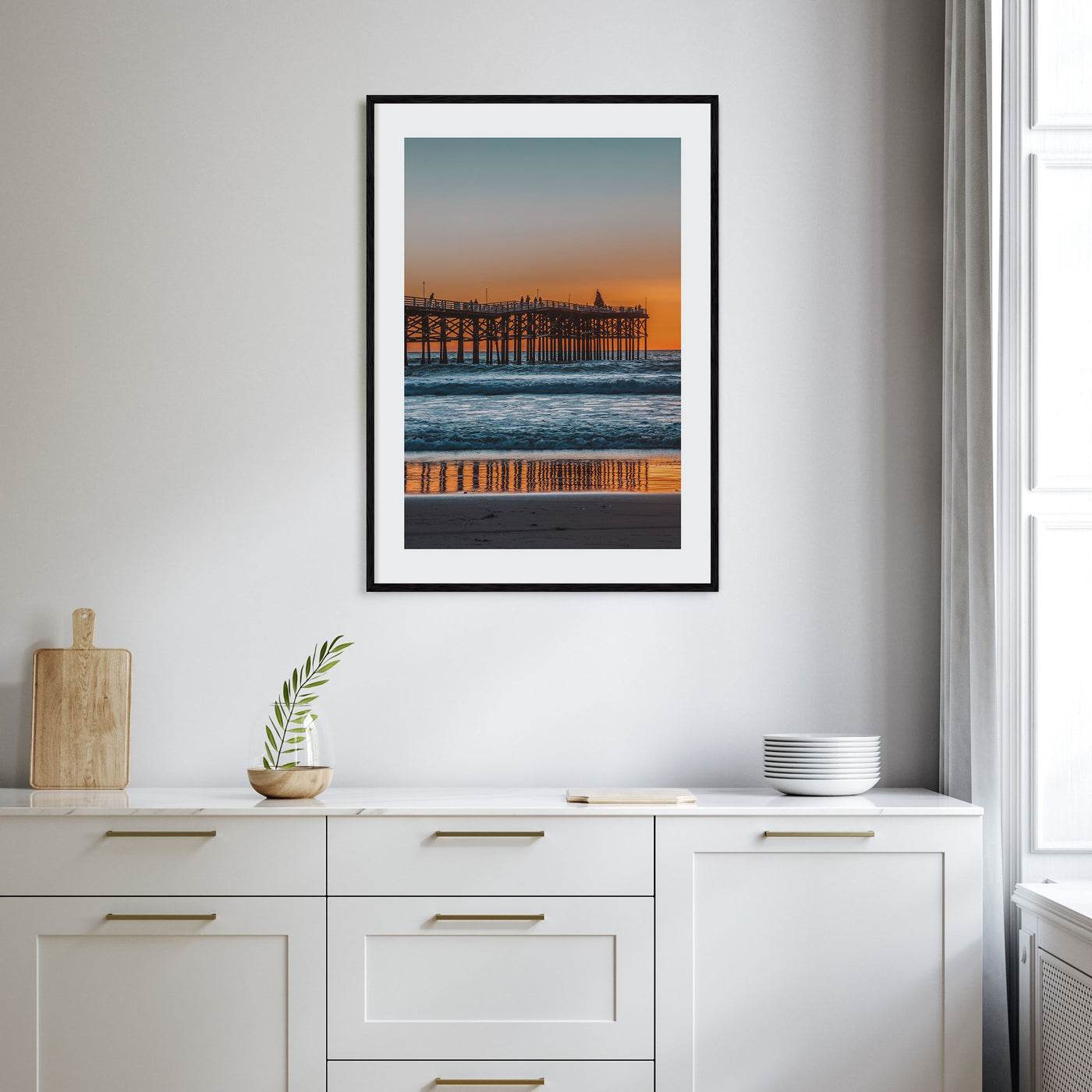 Mission Beach, San Diego Photo Color Poster