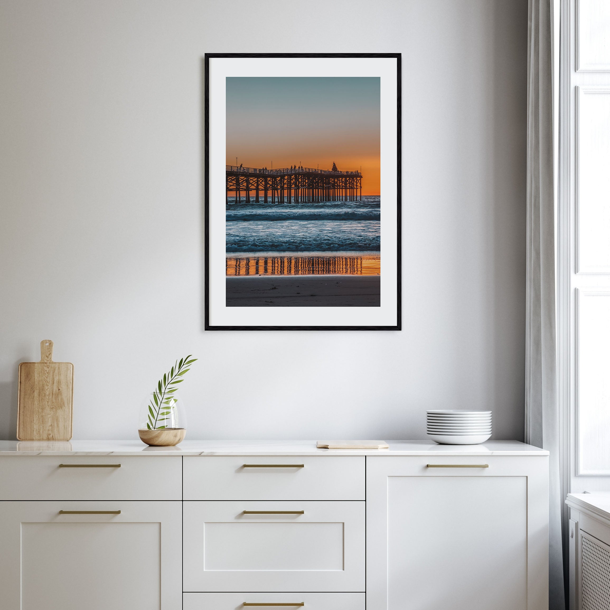 Mission Beach, San Diego Photo Color Poster