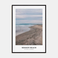 Mission Beach, San Diego Portrait Color No 1 Poster