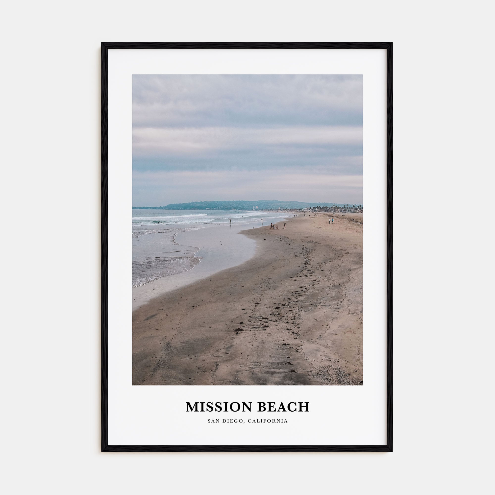 Mission Beach, San Diego Portrait Color No 1 Poster
