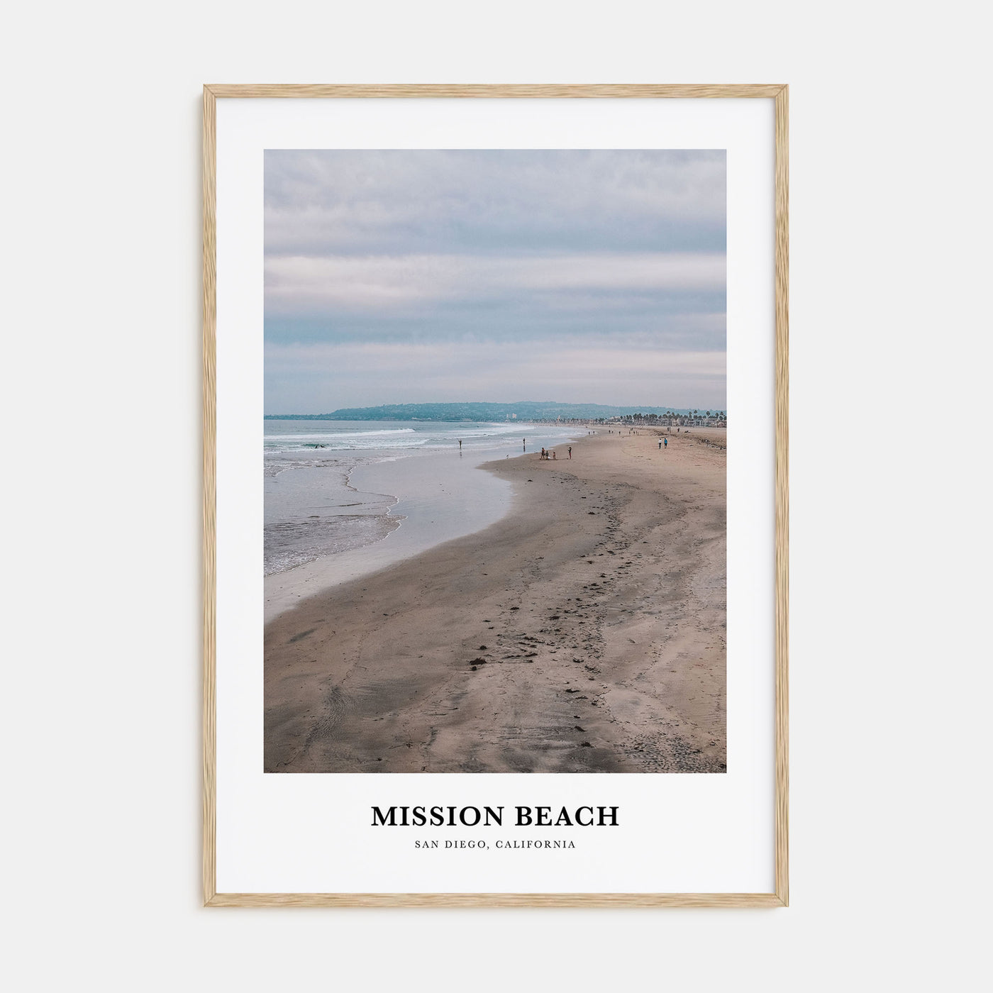 Mission Beach, San Diego Portrait Color No 1 Poster