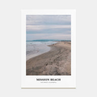 Mission Beach, San Diego Portrait Color No 1 Poster