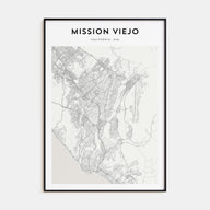 Mission Viejo Map Portrait Poster