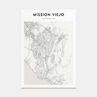 Mission Viejo Map Portrait Poster
