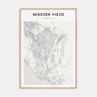 Mission Viejo Map Portrait Poster