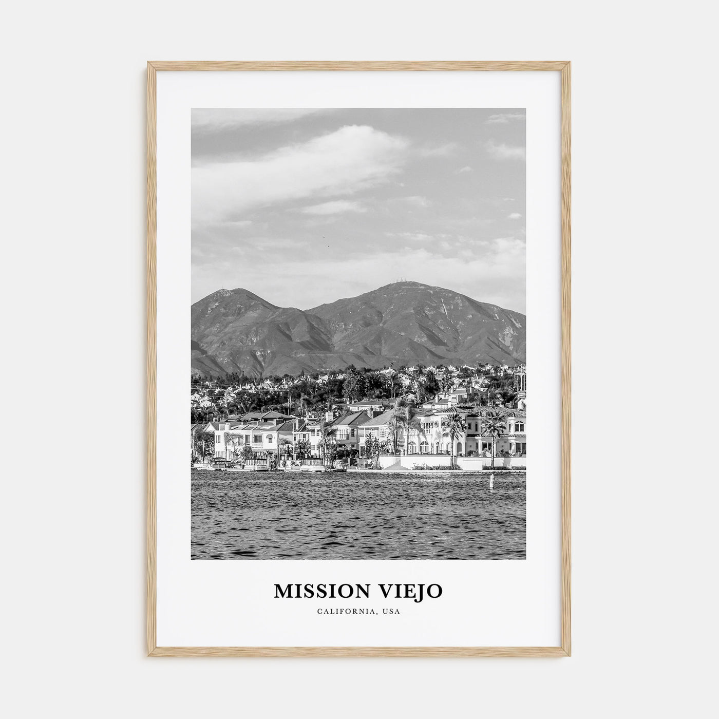 Mission Viejo Portrait B&W Poster