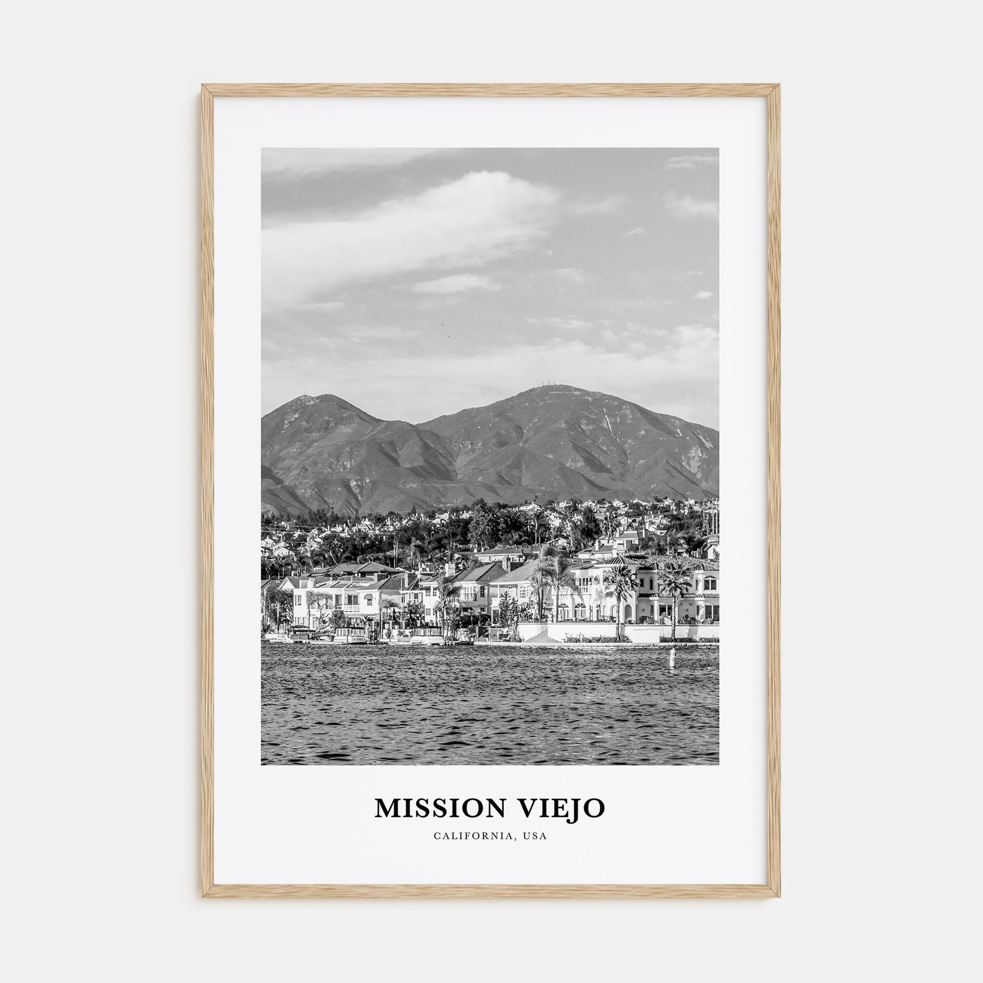 Mission Viejo Portrait B&W Poster
