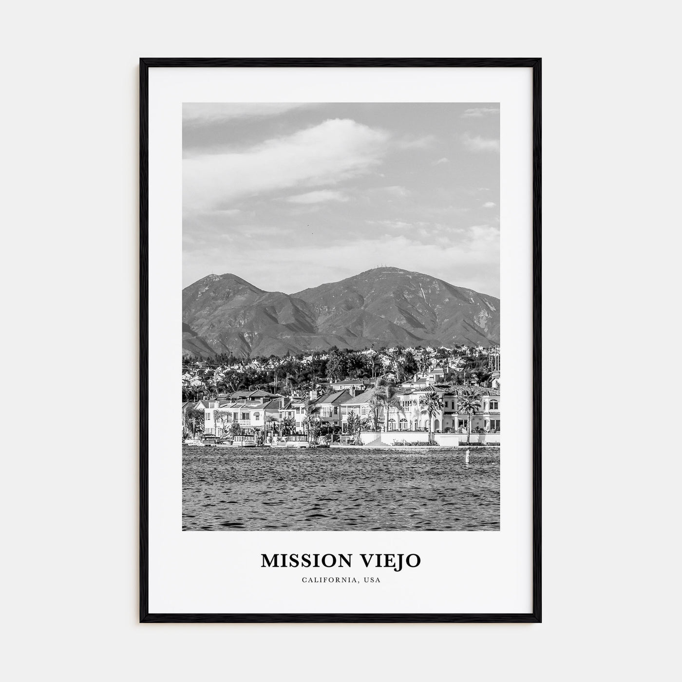 Mission Viejo Portrait B&W Poster