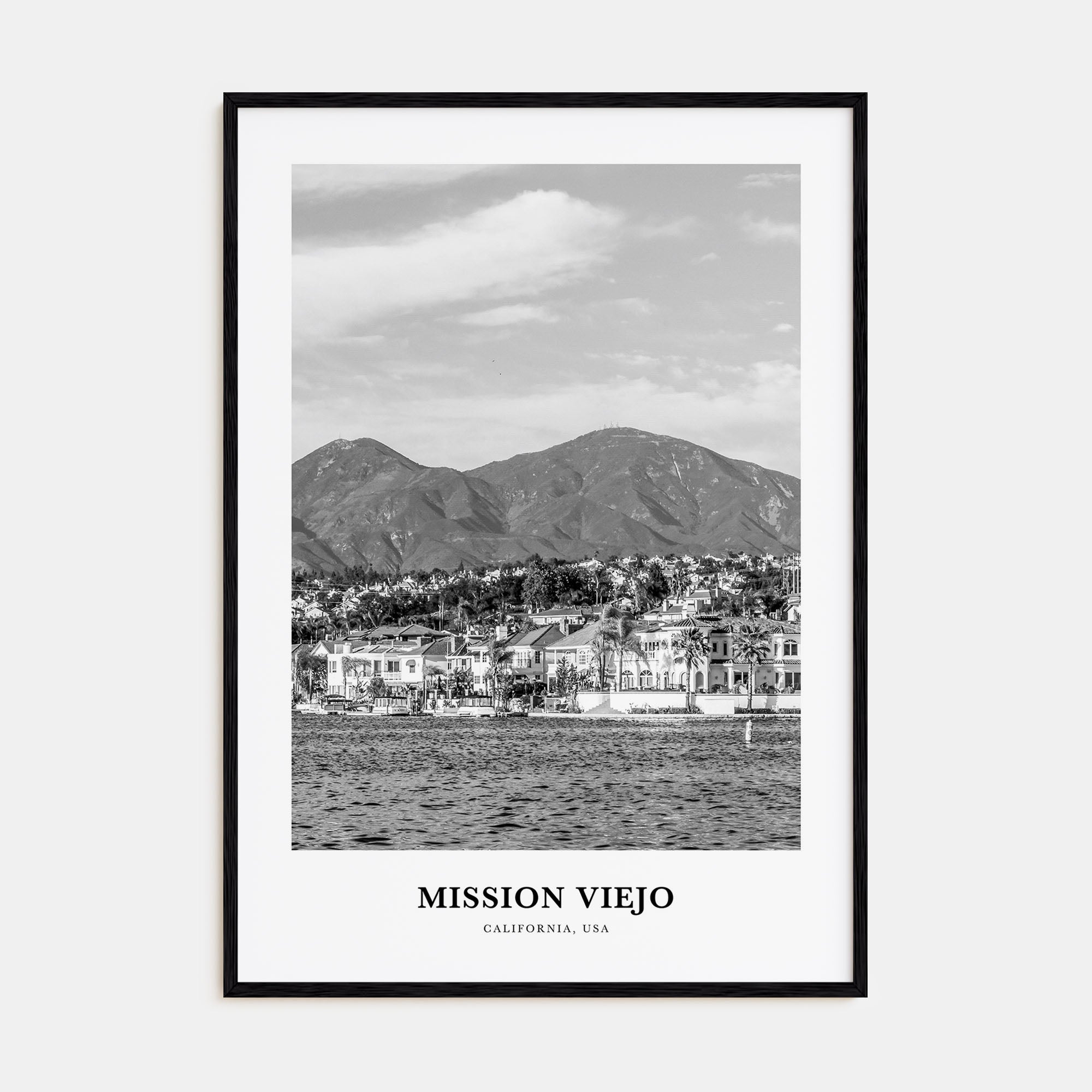 Mission Viejo Portrait B&W Poster