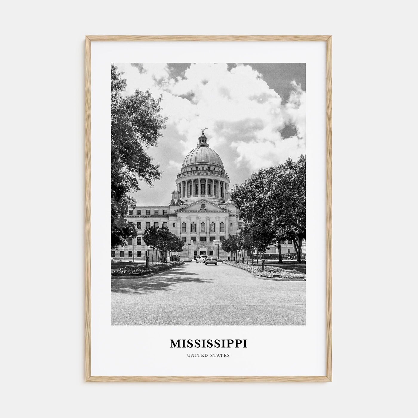 Mississippi Portrait B&W Poster