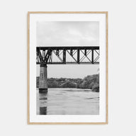 Mississippi River Photo B&W Poster