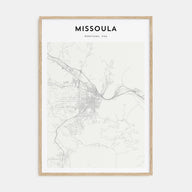 Missoula Map Portrait Poster