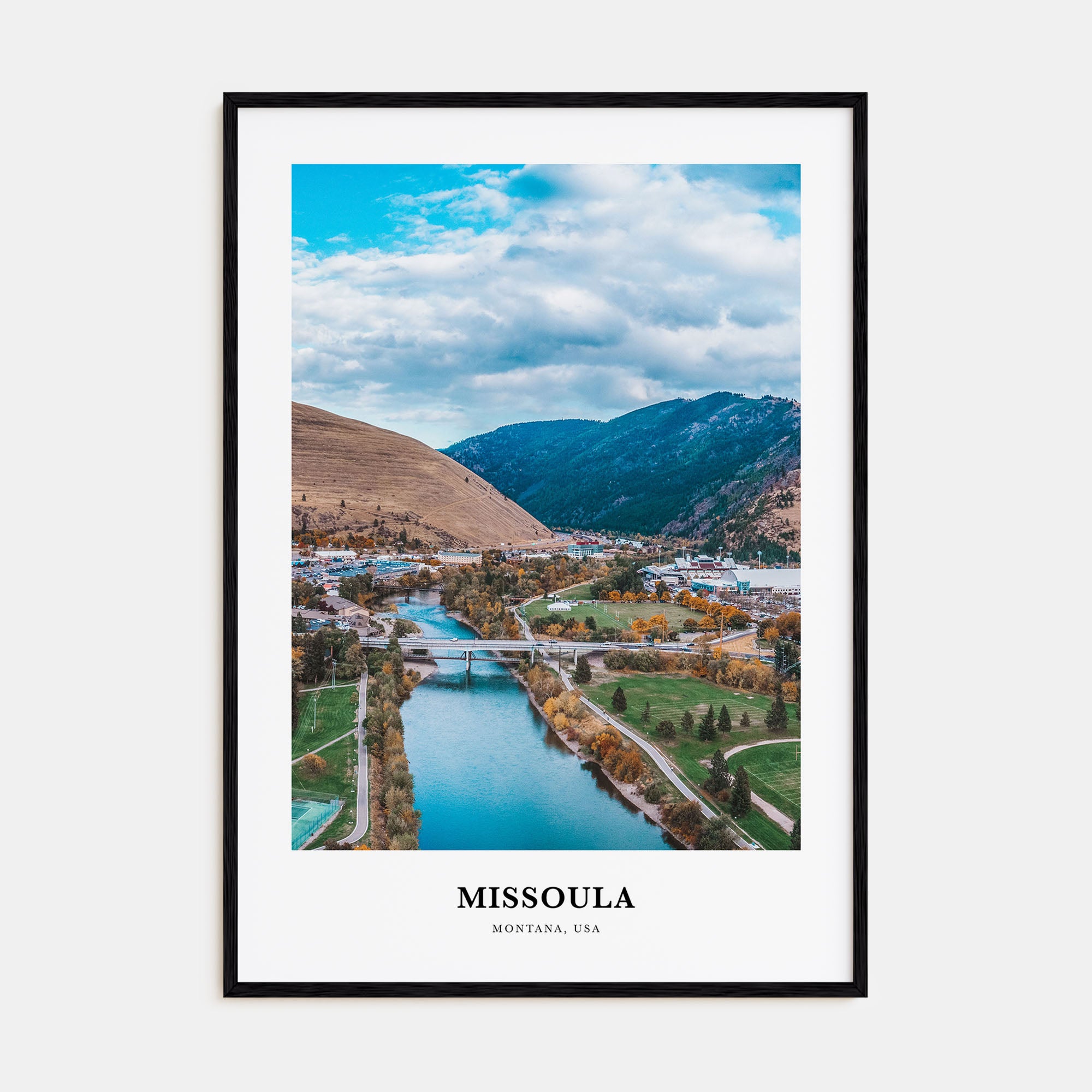 Missoula Portrait Color Poster