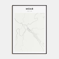 Moab Map Portrait Poster