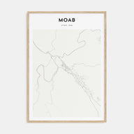 Moab Map Portrait Poster