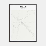 Moab Map Portrait Poster