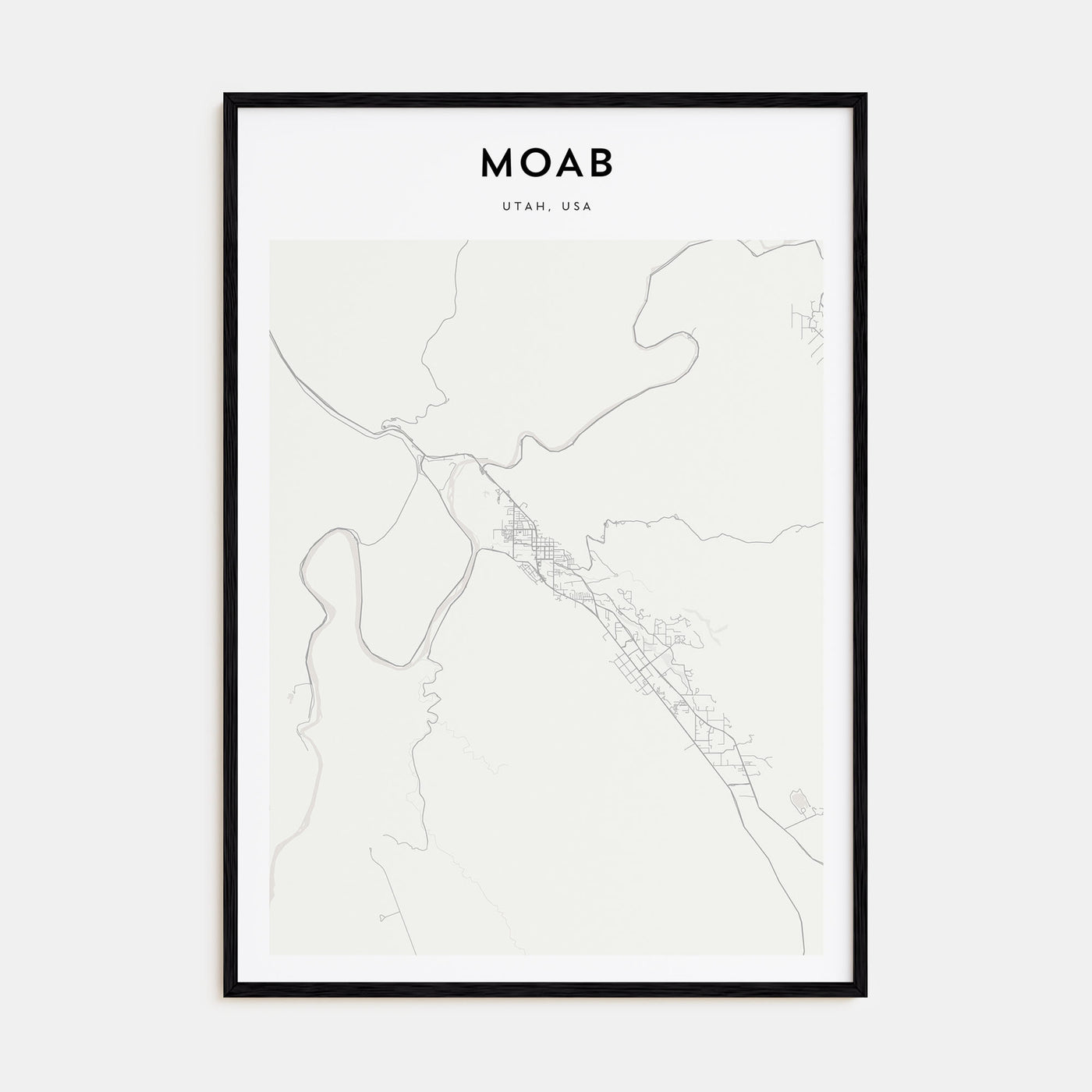 Moab Map Portrait Poster