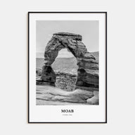 Moab Portrait B&W Poster