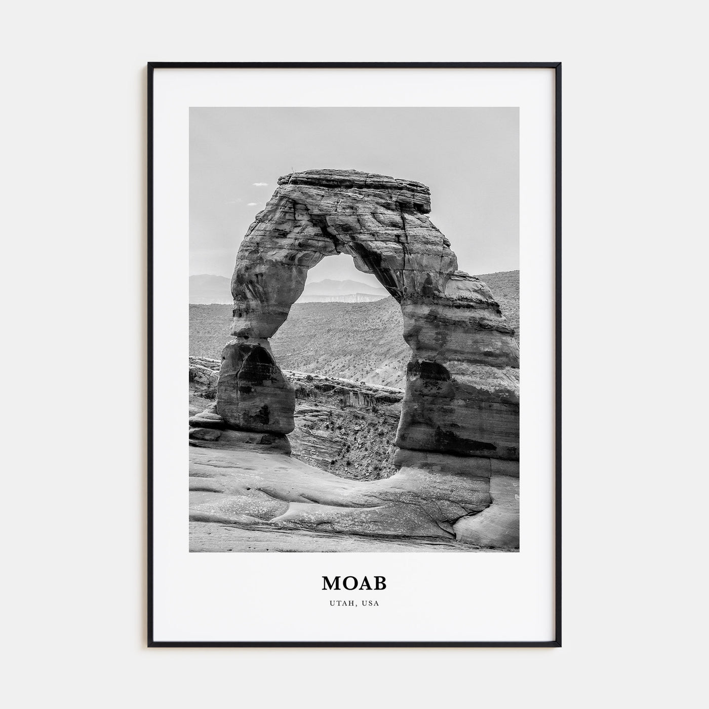 Moab Portrait B&W Poster