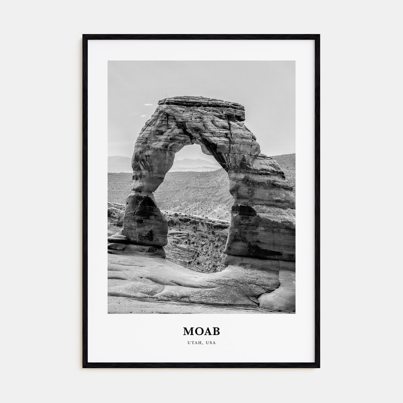 Moab Portrait B&W Poster
