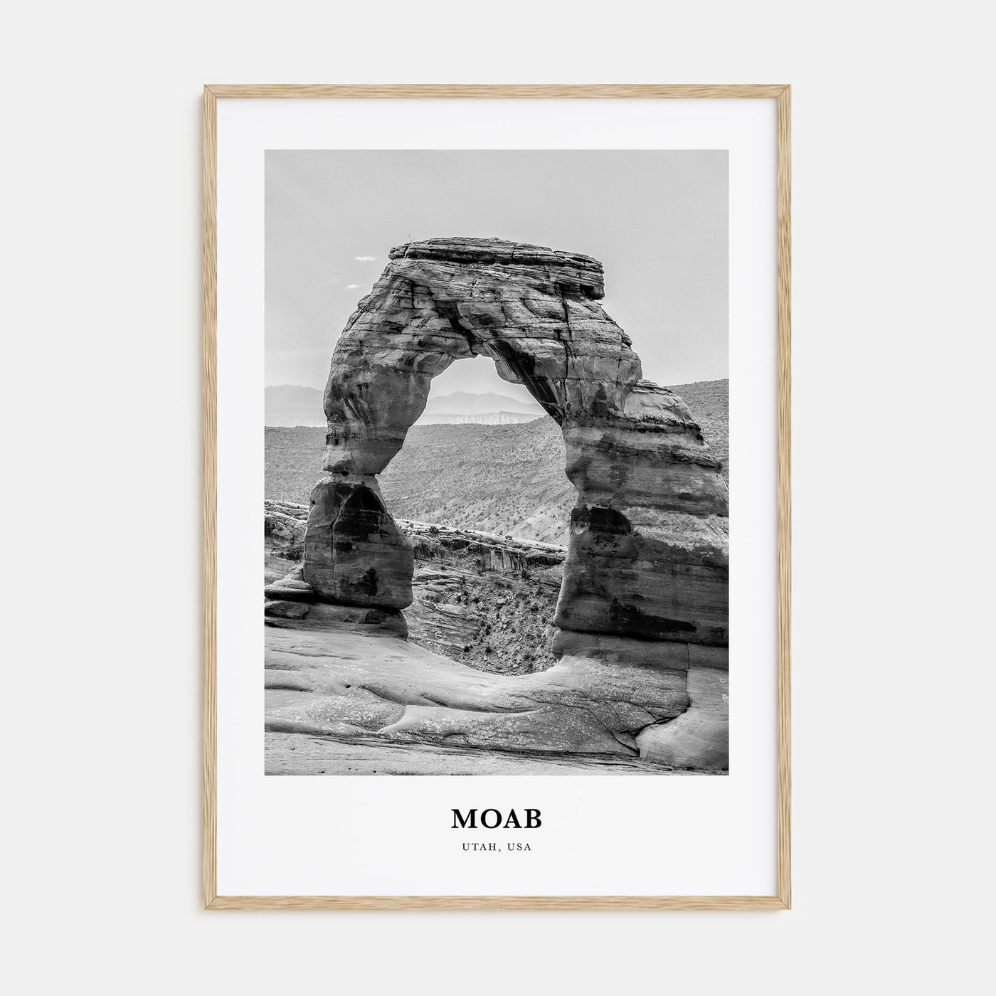 Moab Portrait B&W Poster