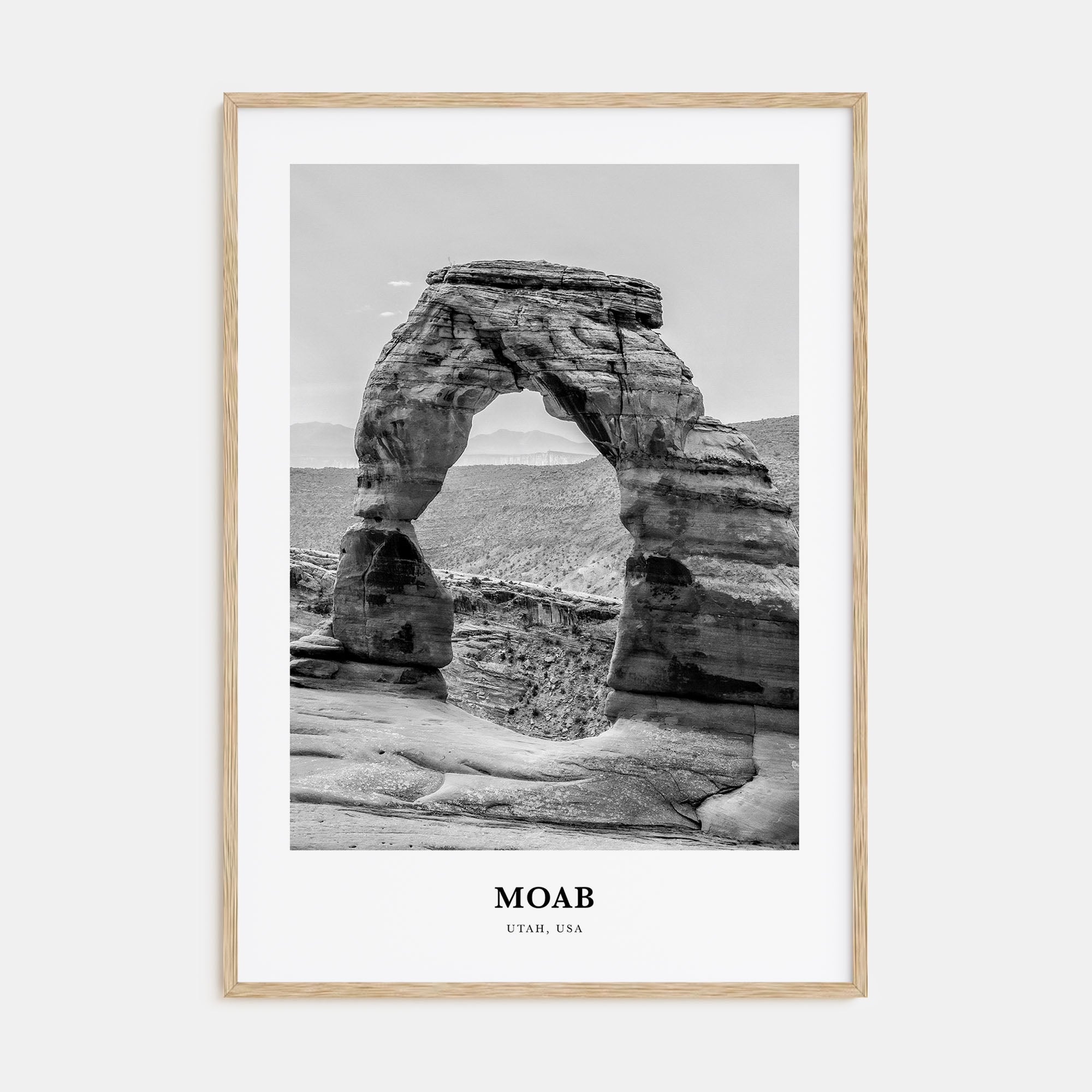 Moab Portrait B&W Poster