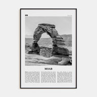 Moab Travel B&W Poster
