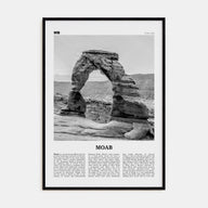 Moab Travel B&W Poster