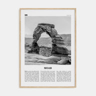 Moab Travel B&W Poster