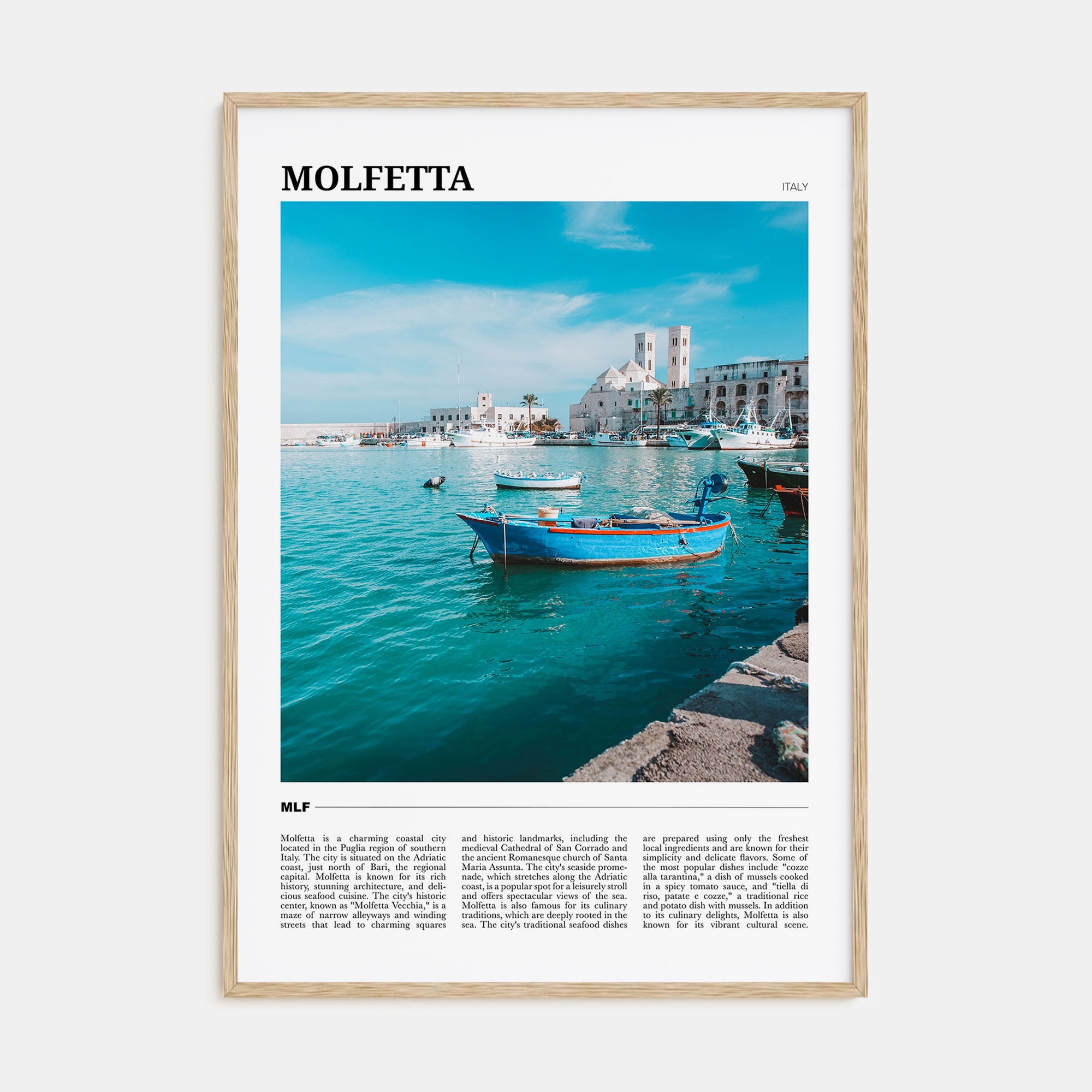 Molfetta Travel Color Poster