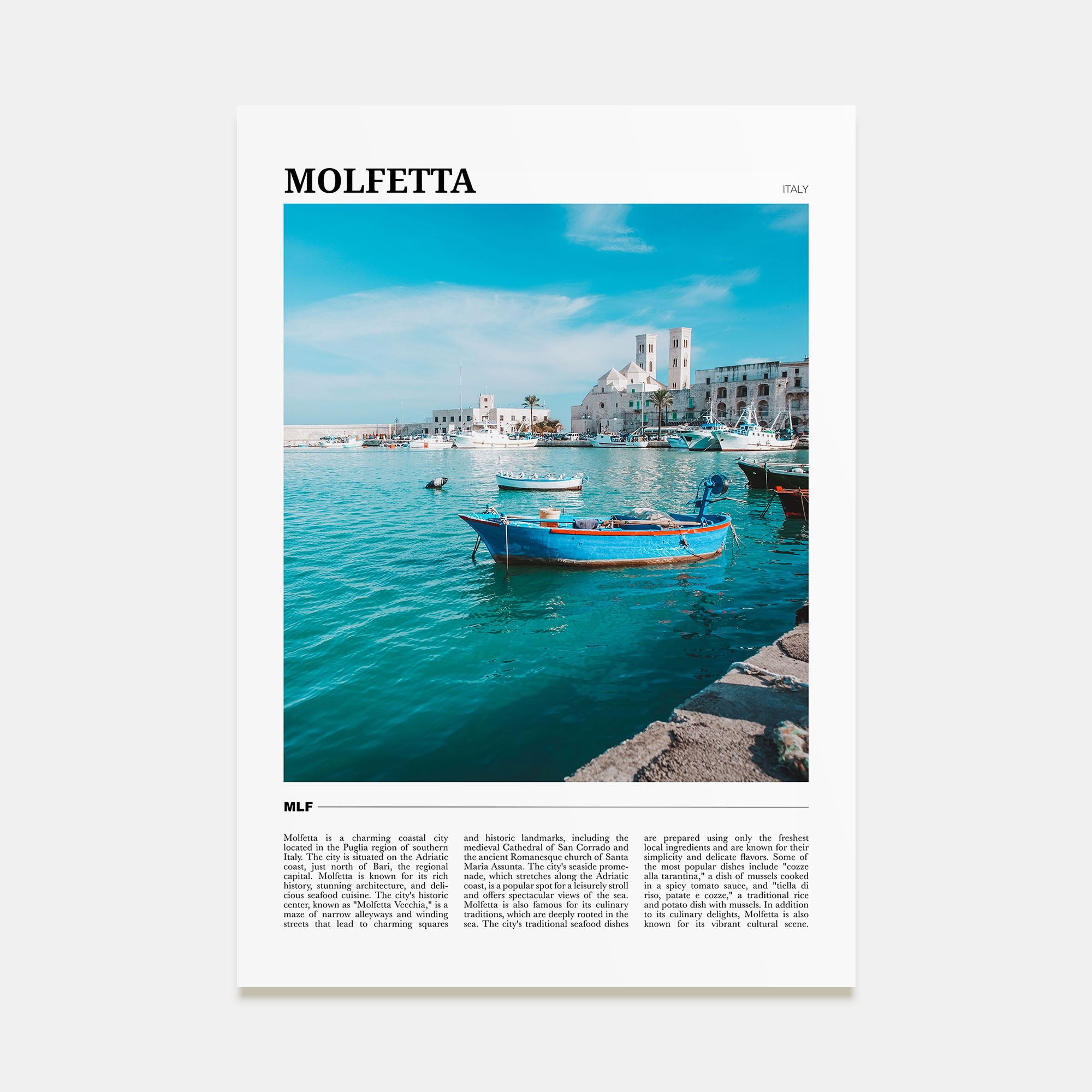 Molfetta Travel Color Poster