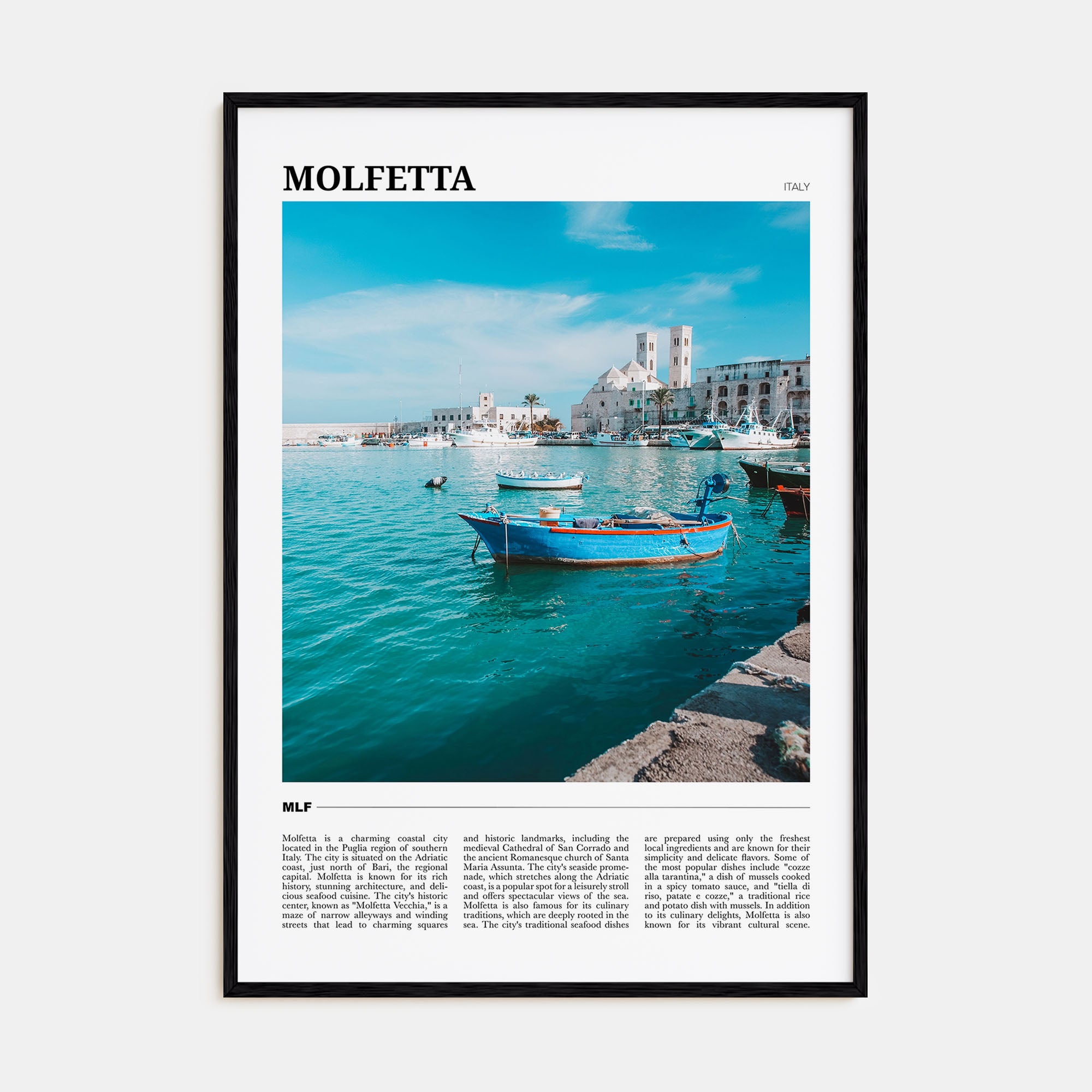 Molfetta Travel Color Poster