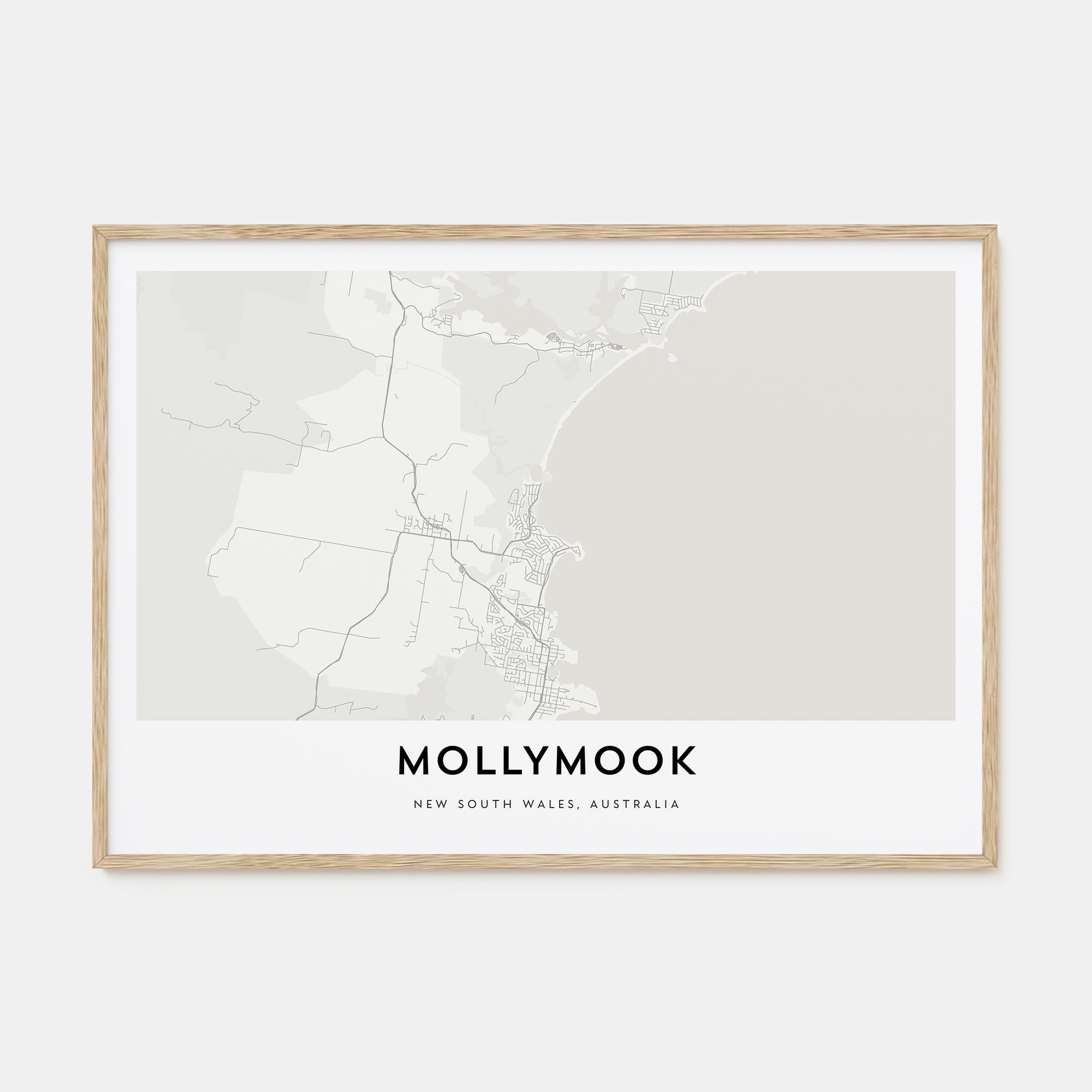 Mollymook Map Landscape Poster