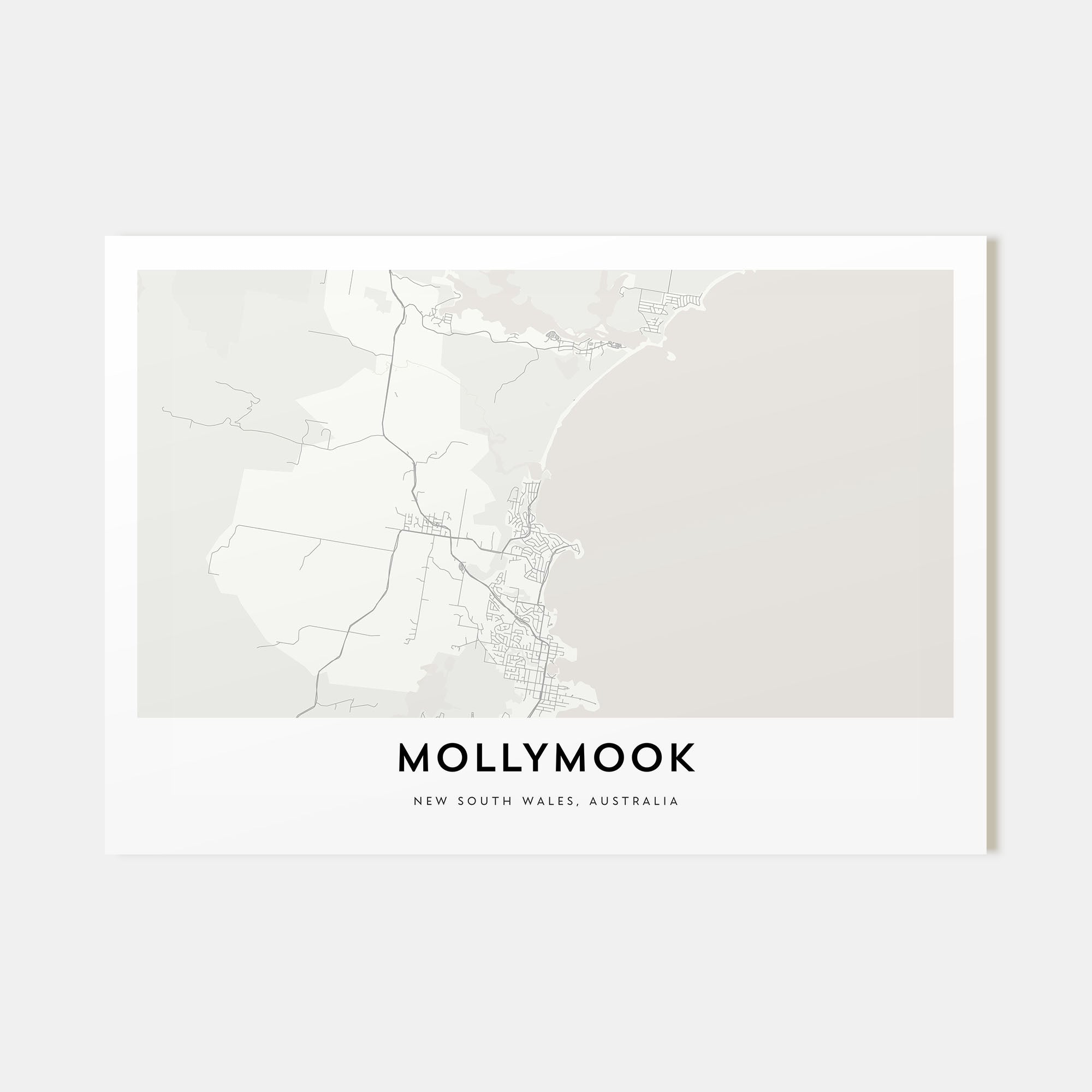 Mollymook Map Landscape Poster