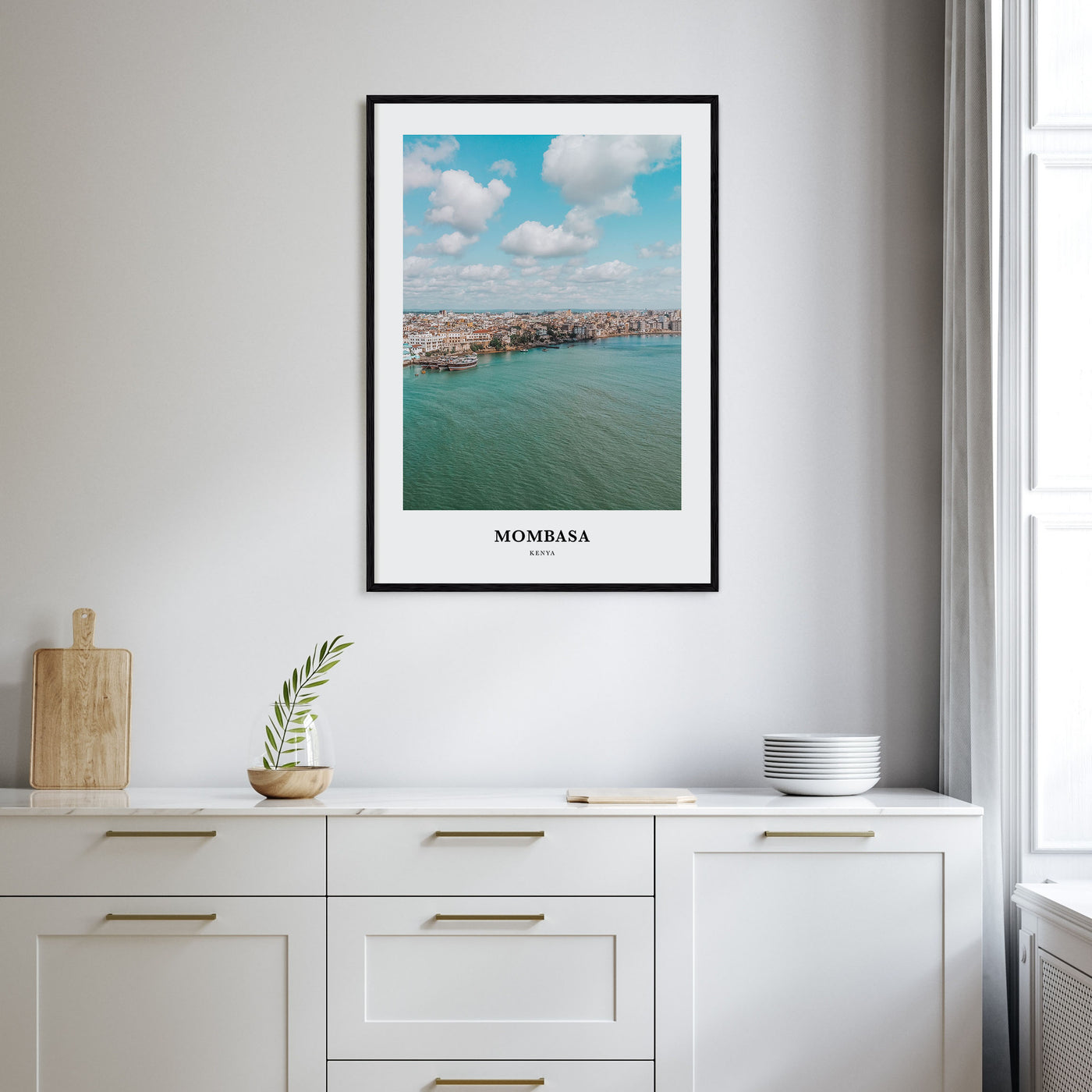 Mombasa Portrait Color Poster