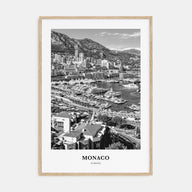 Monaco Portrait B&W Poster