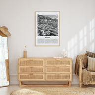 Monaco Travel B&W Poster