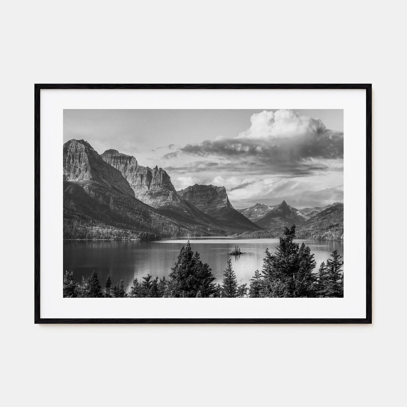 Montana Landscape B&W Poster