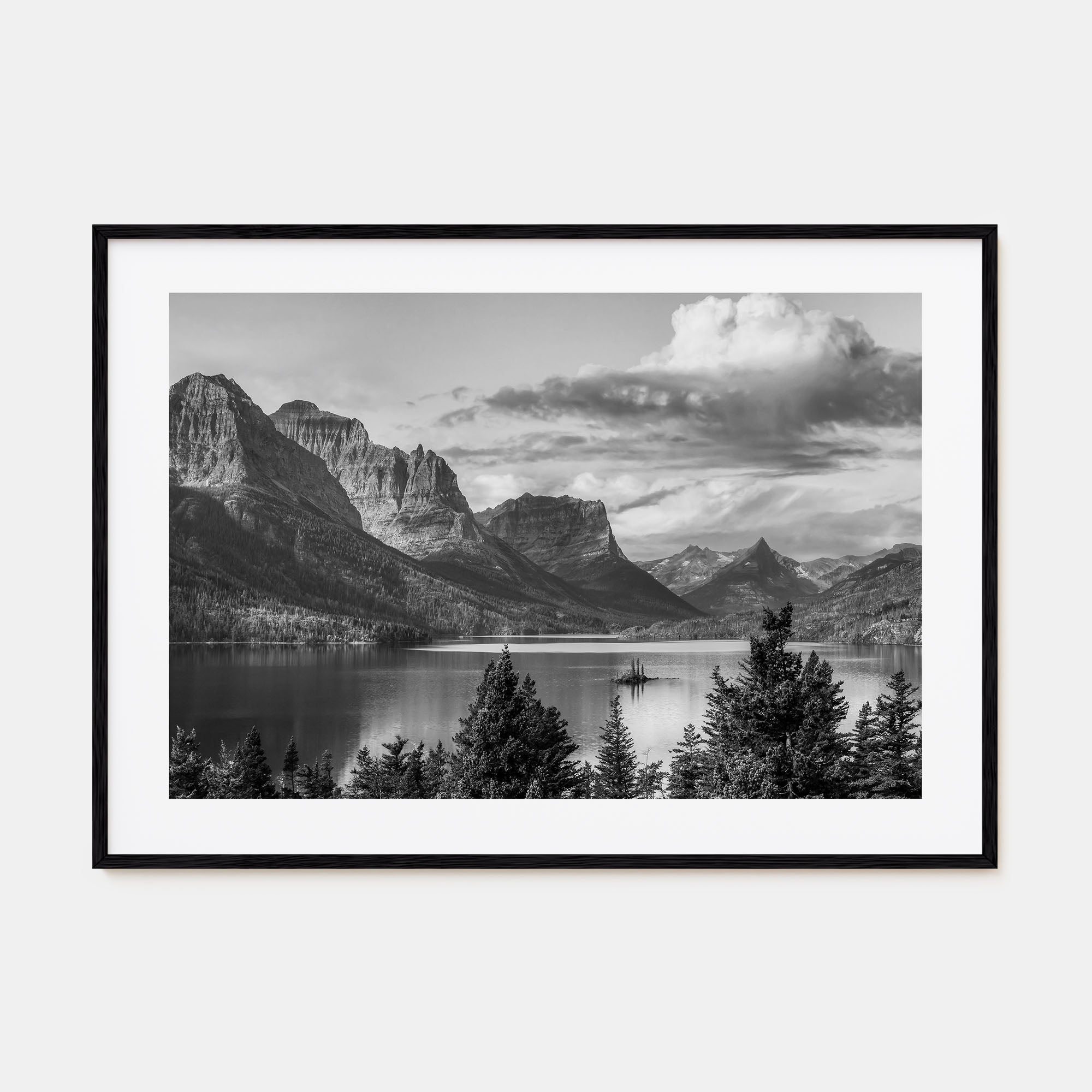 Montana Landscape B&W Poster