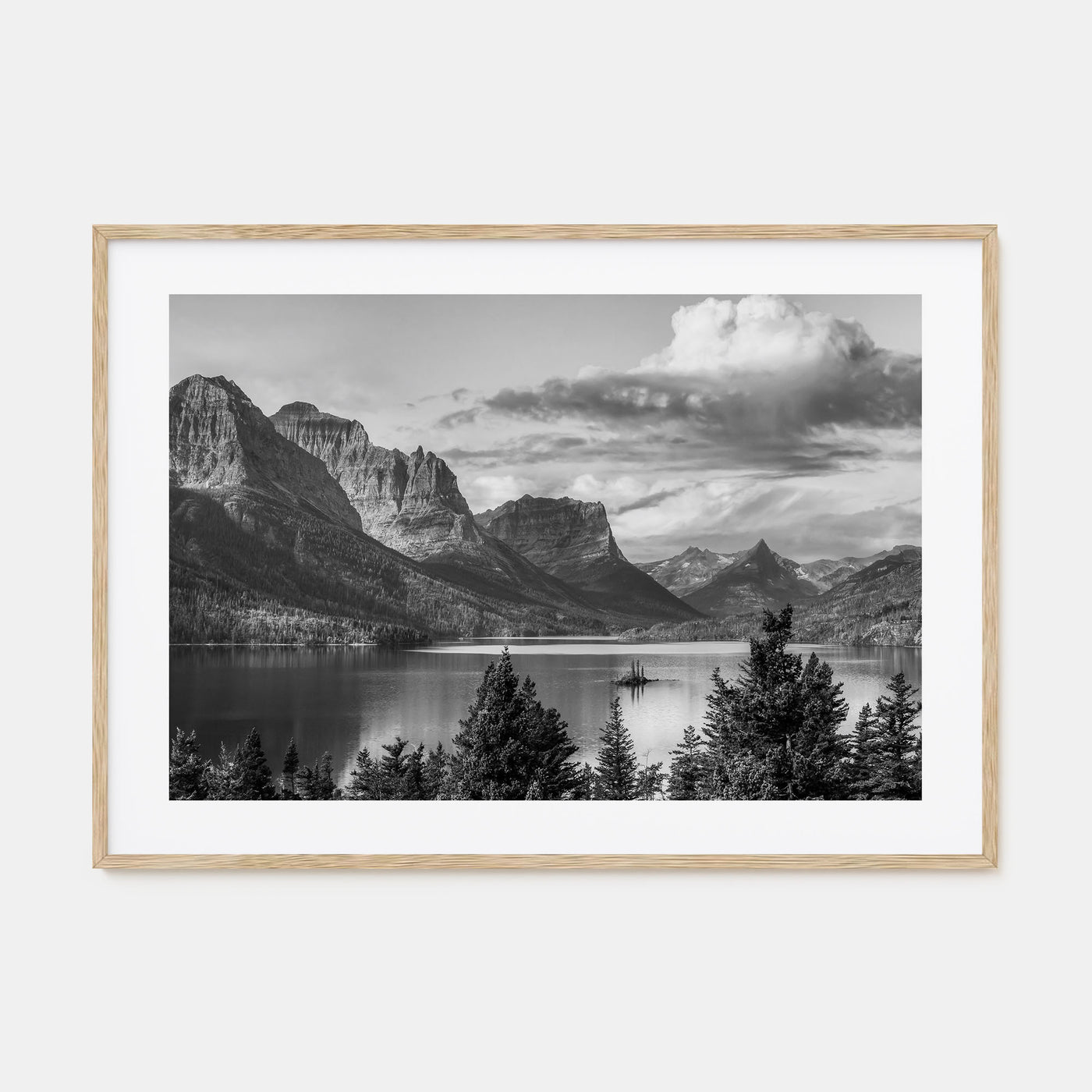 Montana Landscape B&W Poster