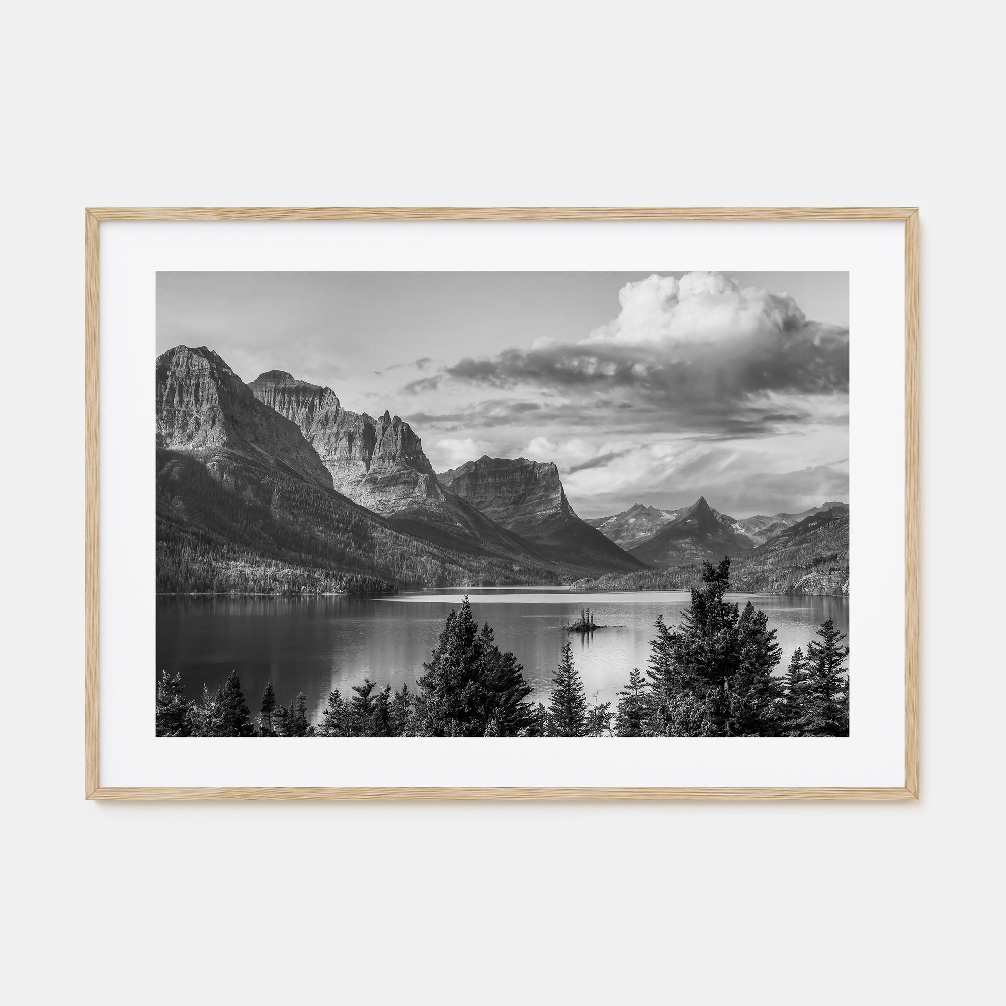 Montana Landscape B&W Poster