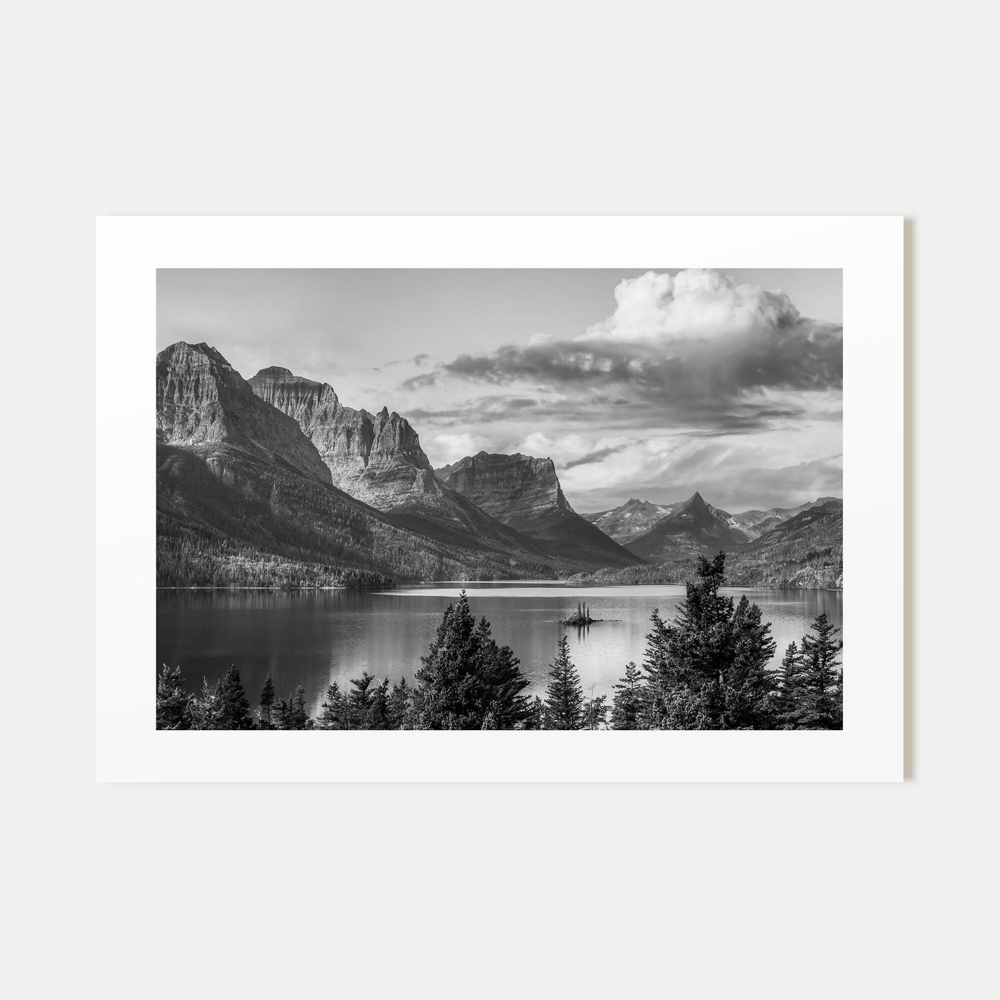 Montana Landscape B&W Poster