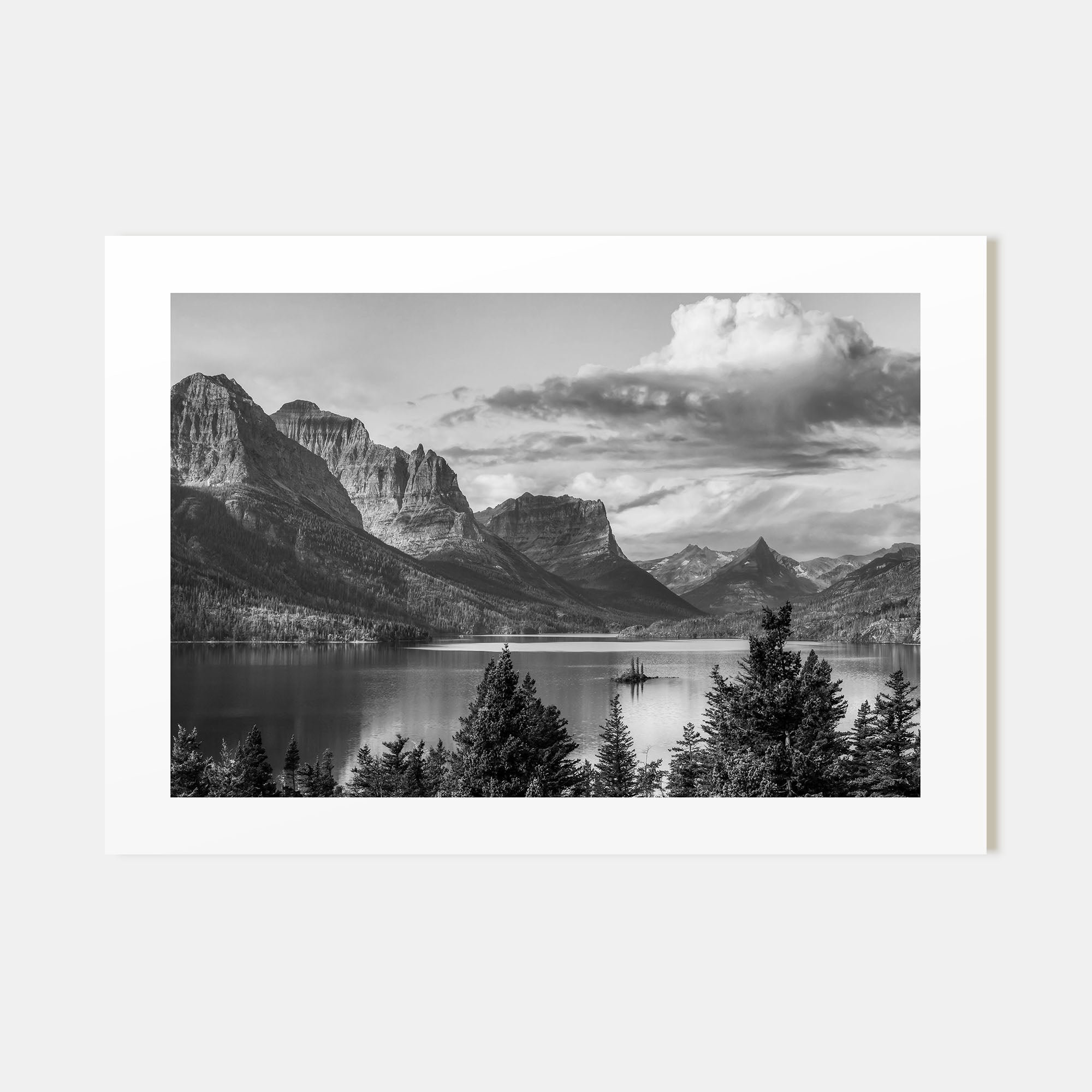 Montana Landscape B&W Poster