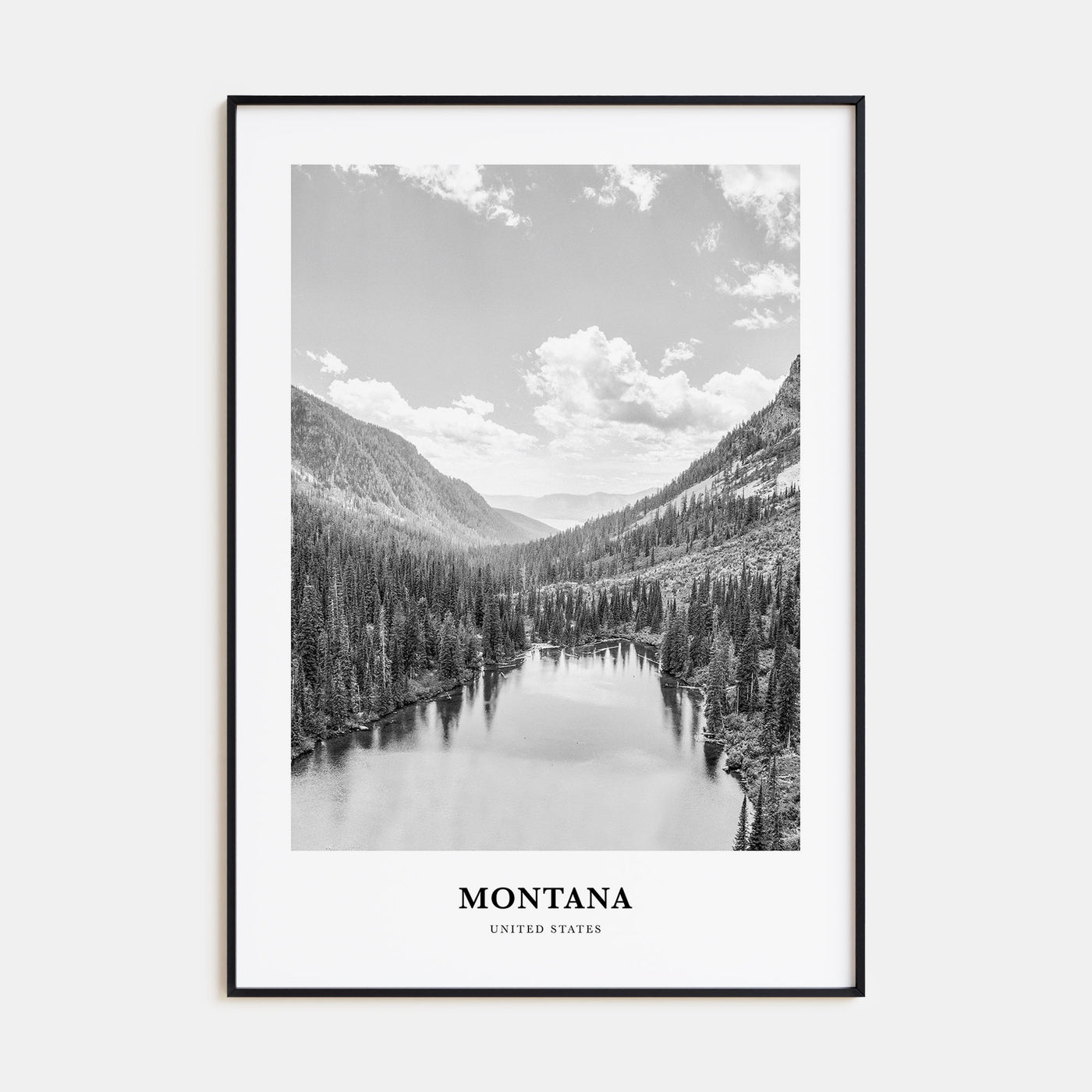 Montana Portrait B&W No 2 Poster
