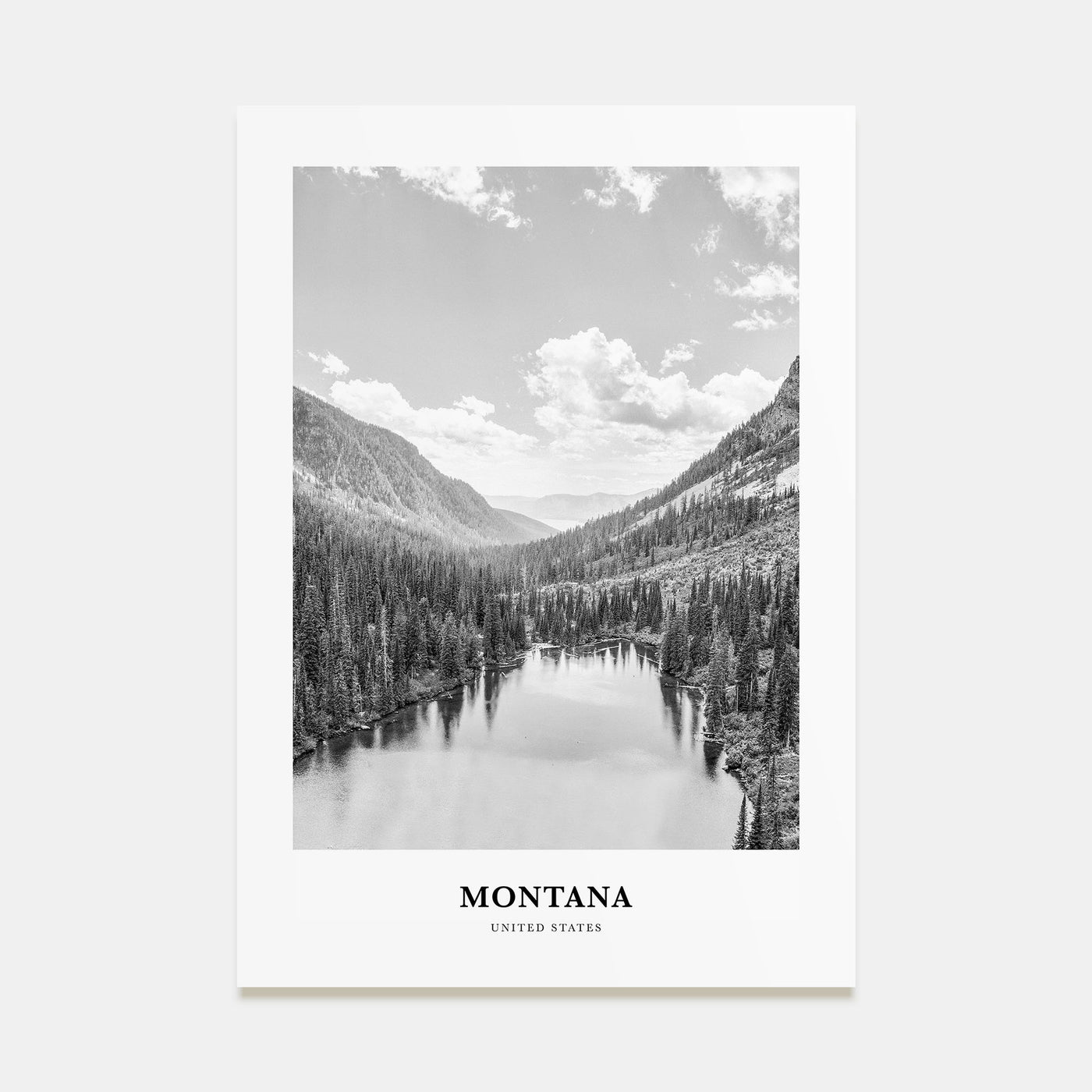 Montana Portrait B&W No 2 Poster