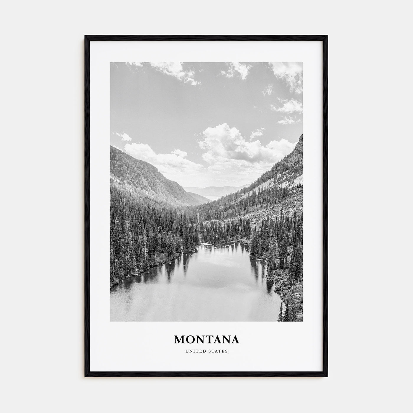 Montana Portrait B&W No 2 Poster