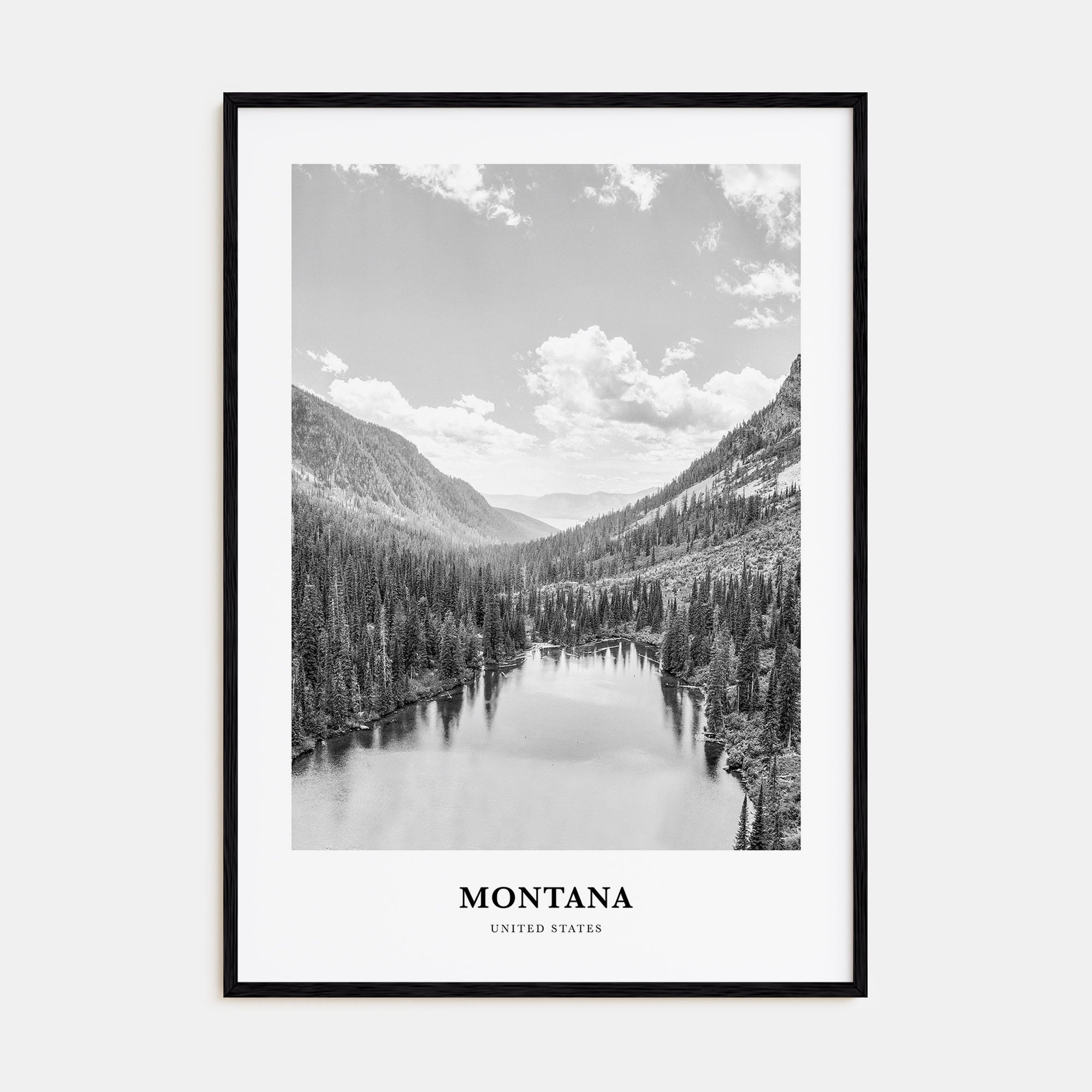 Montana Portrait B&W No 2 Poster