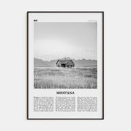 Montana Travel B&W No 2 Poster